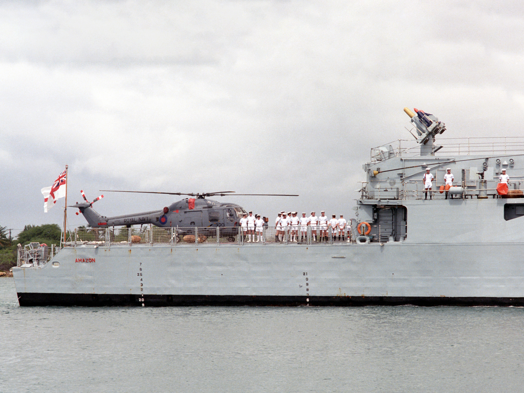 HMS Amazon (F169) Photo Print - Pearl Harbour 1986 - Royal Navy Type 21 Frigate Hampshire Prints 6 x 4 No Frame No
