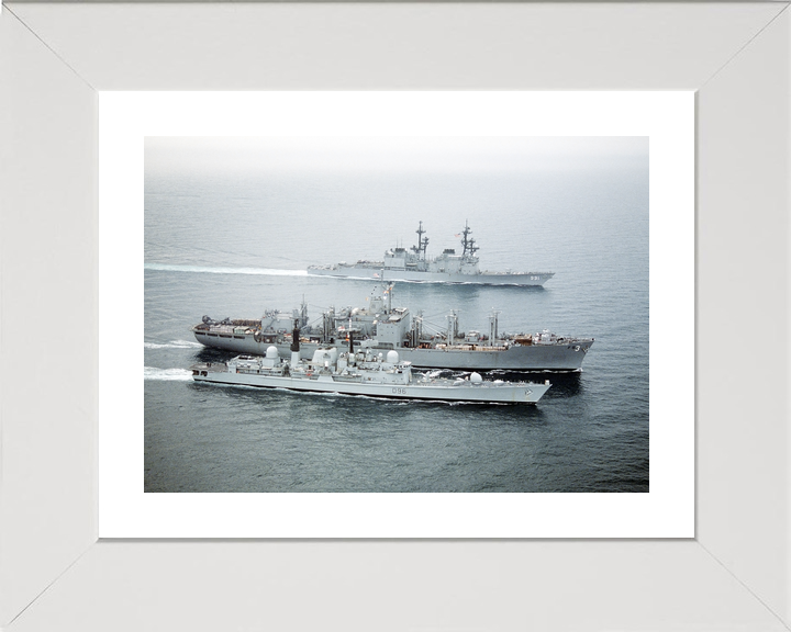 HMS Gloucester (D96) Royal Navy Type 42 Destroyer Refuelling 1991 Photo Print Wall Art Decor - Posters, Prints, & Visual Artwork - by Hampshire Prints (image 4 of 9)