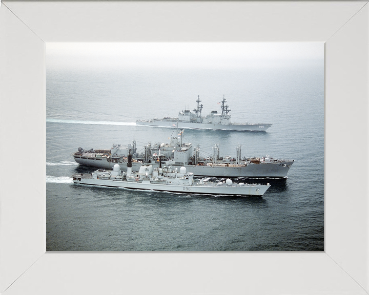 HMS Gloucester (D96) Royal Navy Type 42 Destroyer Refuelling 1991 Photo Print Wall Art Decor - Posters, Prints, & Visual Artwork - by Hampshire Prints (image 5 of 9)
