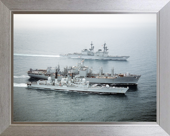 HMS Gloucester (D96) Royal Navy Type 42 Destroyer Refuelling 1991 Photo Print Wall Art Decor - Posters, Prints, & Visual Artwork - by Hampshire Prints (image 7 of 9)