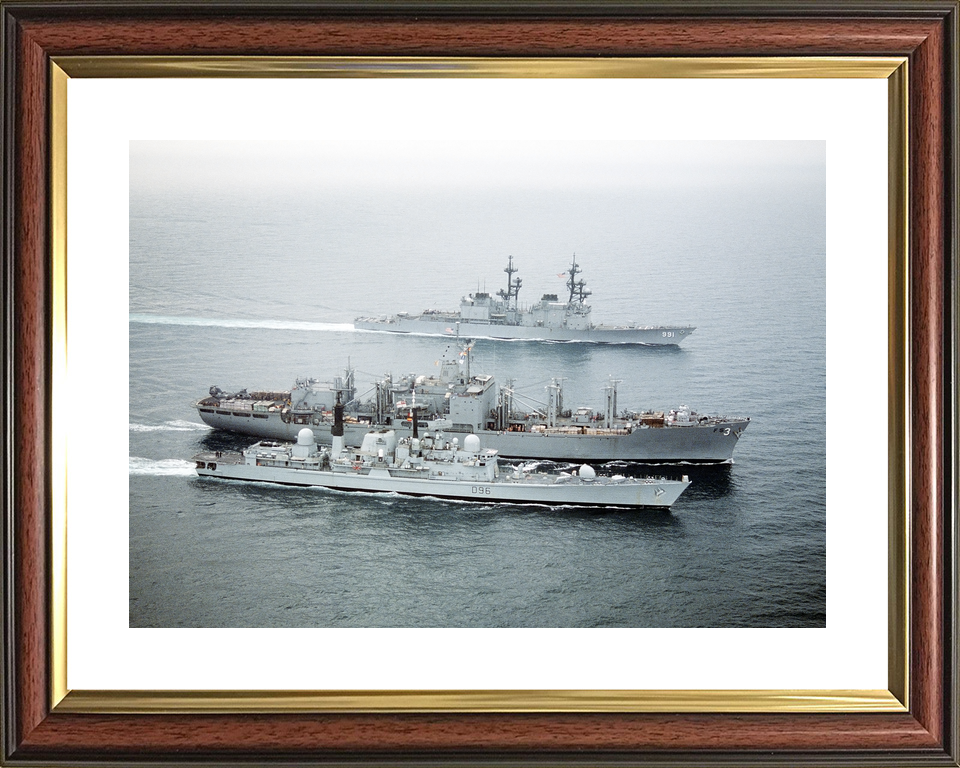HMS Gloucester (D96) Royal Navy Type 42 Destroyer Refuelling 1991 Photo Print Wall Art Decor - Posters, Prints, & Visual Artwork - by Hampshire Prints (image 8 of 9)