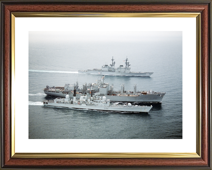 HMS Gloucester (D96) Royal Navy Type 42 Destroyer Refuelling 1991 Photo Print Wall Art Decor - Posters, Prints, & Visual Artwork - by Hampshire Prints (image 8 of 9)