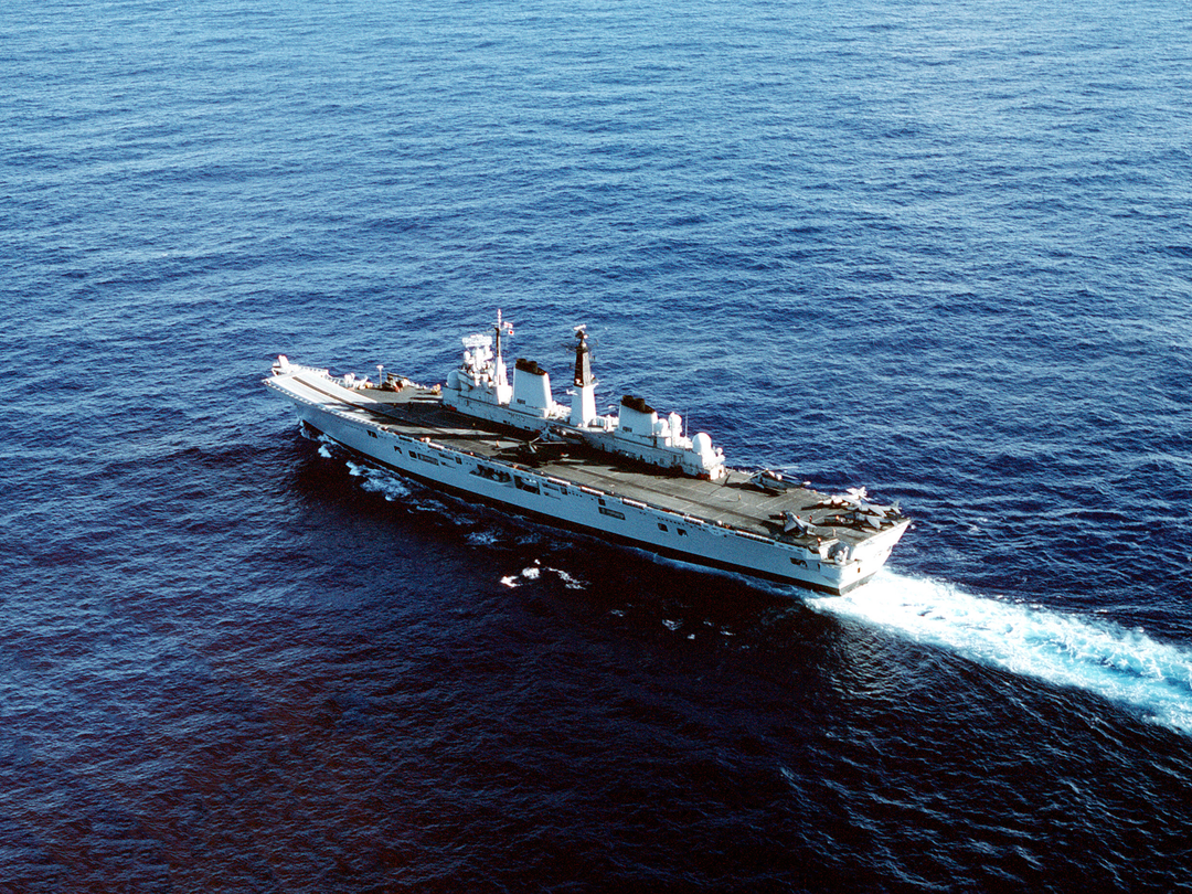 HMS Invincible R05 Invincible Class Aircraft Carrier February 1990 At Sea Photo Print - Posters, Prints, & Visual Artwork - by Hampshire Prints (image 1 of 9)