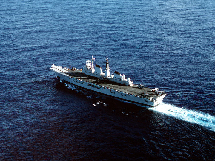 HMS Invincible (R05) Photo Print - At Sea 1990 - Royal Navy Invincible Class Aircraft Carrier Hampshire Prints 6 x 4 No Frame No
