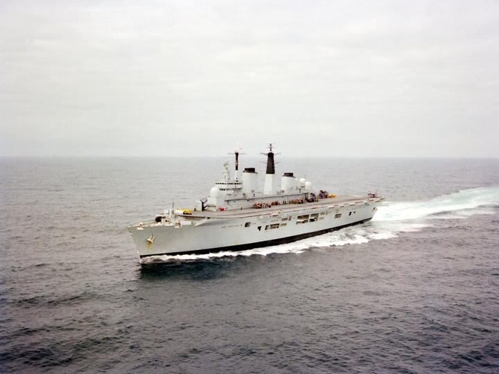 HMS Invincible R05 Invincible Class Aircraft Carrier January 1982 At Sea Photo Print - Posters, Prints, & Visual Artwork - by Hampshire Prints (image 1 of 9)