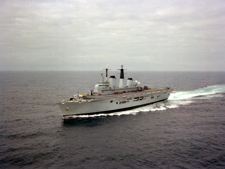 HMS Invincible (R05) Photo Print - At Sea 1982 - Royal Navy Invincible Class Aircraft Carrier Hampshire Prints 6 x 4 No Frame No