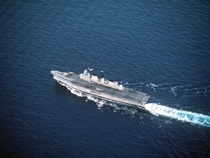 HMS Invincible (R05) Photo Print - At Sea 1991 - Royal Navy Invincible Class Aircraft Carrier Hampshire Prints 6 x 4 No Frame No