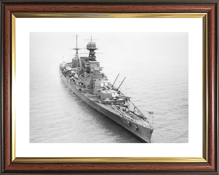 HMS Hood (51) Royal Navy Admiral Class Battlecruiser At Sea Photo Print Wall Art Decor - Posters, Prints, & Visual Artwork - by Hampshire Prints (image 8 of 9)