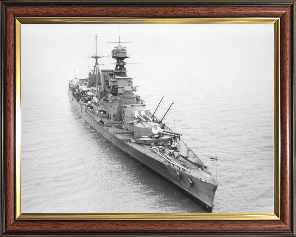 HMS Hood (51) Royal Navy Admiral Class Battlecruiser At Sea Photo Print Wall Art Decor - Posters, Prints, & Visual Artwork - by Hampshire Prints (image 9 of 9)