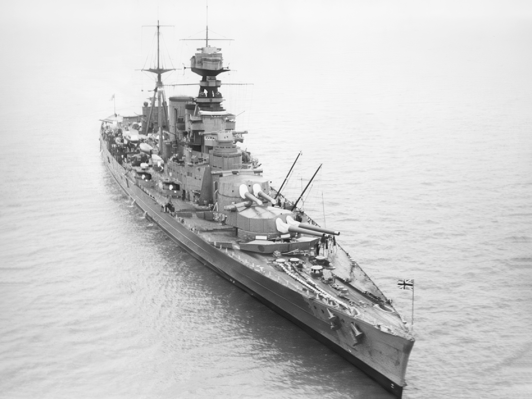 HMS Hood (51) Royal Navy Admiral Class Battlecruiser At Sea Photo Print Wall Art Decor - Posters, Prints, & Visual Artwork - by Hampshire Prints (image 1 of 9)