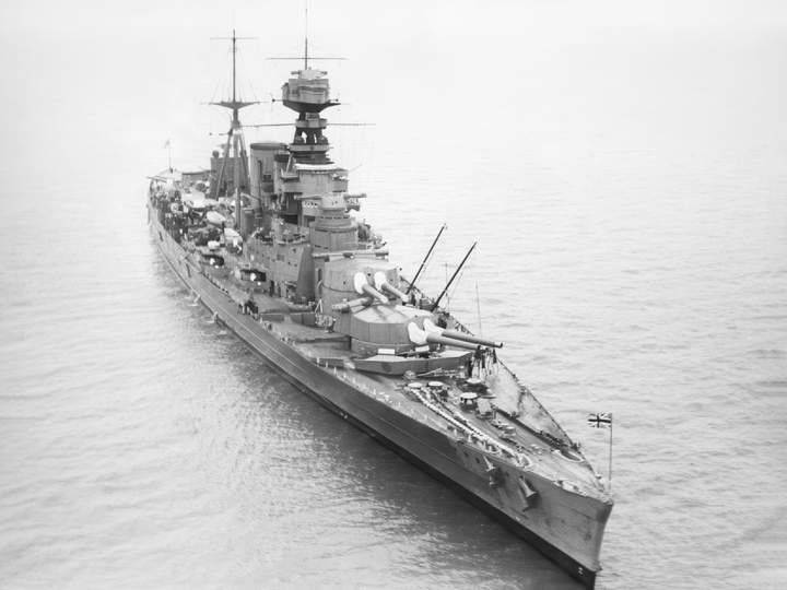 HMS Hood (51) Royal Navy Admiral Class Battlecruiser At Sea Photo Print Wall Art Decor - Posters, Prints, & Visual Artwork - by Hampshire Prints (image 1 of 9)