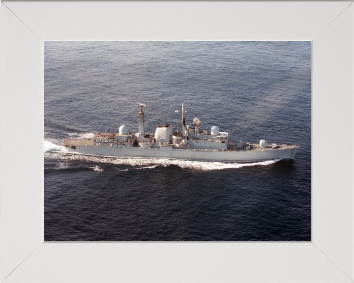 HMS Exeter (D89) Royal Navy Type 42 Destroyer At Sea 1986 Photo Print Wall Art Decor - Posters, Prints, & Visual Artwork - by Hampshire Prints (image 5 of 9)