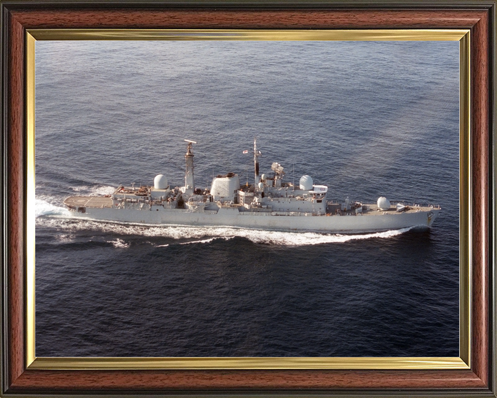 HMS Exeter (D89) Royal Navy Type 42 Destroyer At Sea 1986 Photo Print Wall Art Decor - Posters, Prints, & Visual Artwork - by Hampshire Prints (image 9 of 9)
