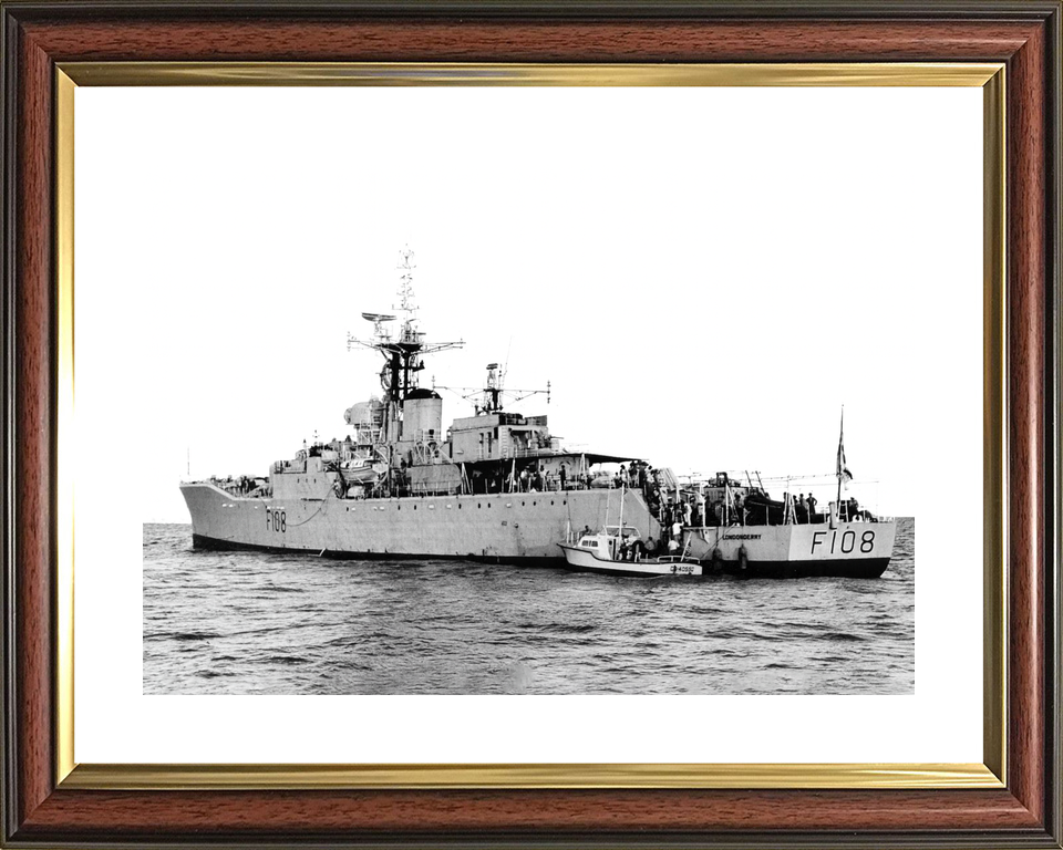 HMS Londonderry F108 Rothesay Class Frigate 1964 Photo Print - Posters, Prints, & Visual Artwork - by Hampshire Prints (image 8 of 9)