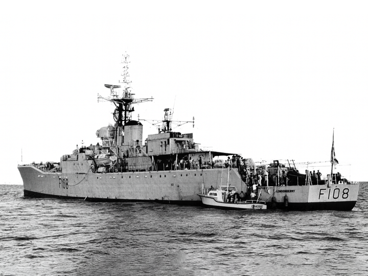 HMS Londonderry (F108) Photo Print - Florida 1964 - Royal Navy Rothesay Class Frigate Hampshire Prints 6 x 4 No Frame No