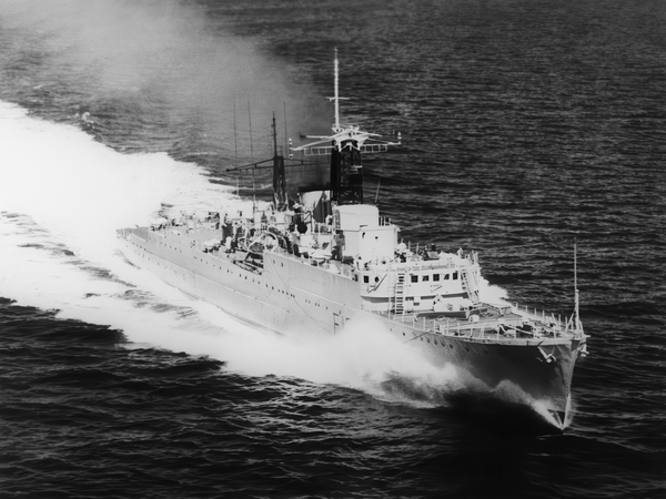 HMS Rapid F138 Type 15 Frigate July 1971