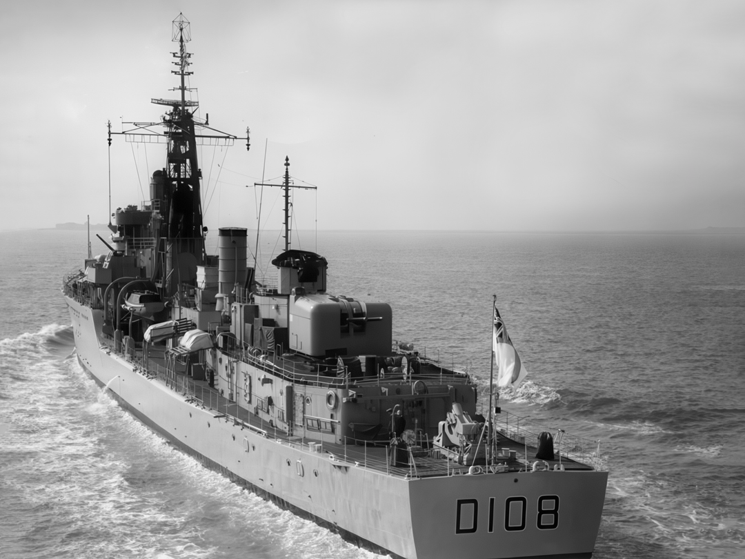 HMS Dainty (D108) Photo Print - Stern View 1964 - Royal Navy Daring Class Destroyer Hampshire Prints 6 x 4 No Frame No
