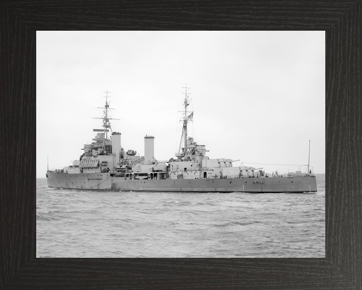 HMS Gambia (48) Royal Navy Fiji Class Light Cruiser At Sea Photo Print Wall Art Decor - Posters, Prints, & Visual Artwork - by Hampshire Prints (image 3 of 9)
