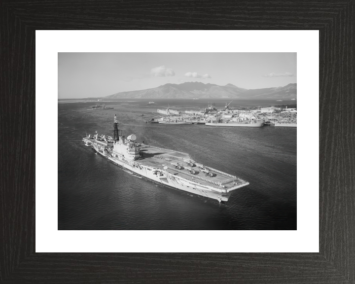 HMS Hermes (R12) Royal Navy Centaur Class Aircraft Carrier Philippines 1961 Photo Print Wall Art Decor - Posters, Prints, & Visual Artwork - by Hampshire Prints (image 2 of 9)
