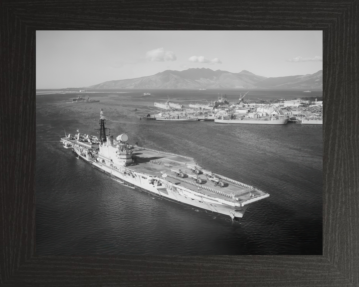 HMS Hermes (R12) Royal Navy Centaur Class Aircraft Carrier Philippines 1961 Photo Print Wall Art Decor - Posters, Prints, & Visual Artwork - by Hampshire Prints (image 3 of 9)