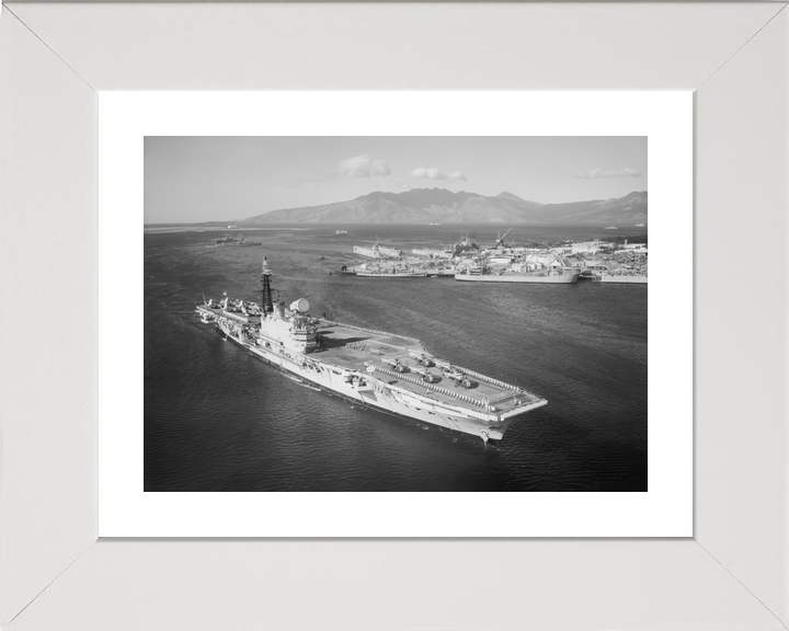 HMS Hermes (R12) Royal Navy Centaur Class Aircraft Carrier Philippines 1961 Photo Print Wall Art Decor - Posters, Prints, & Visual Artwork - by Hampshire Prints (image 4 of 9)