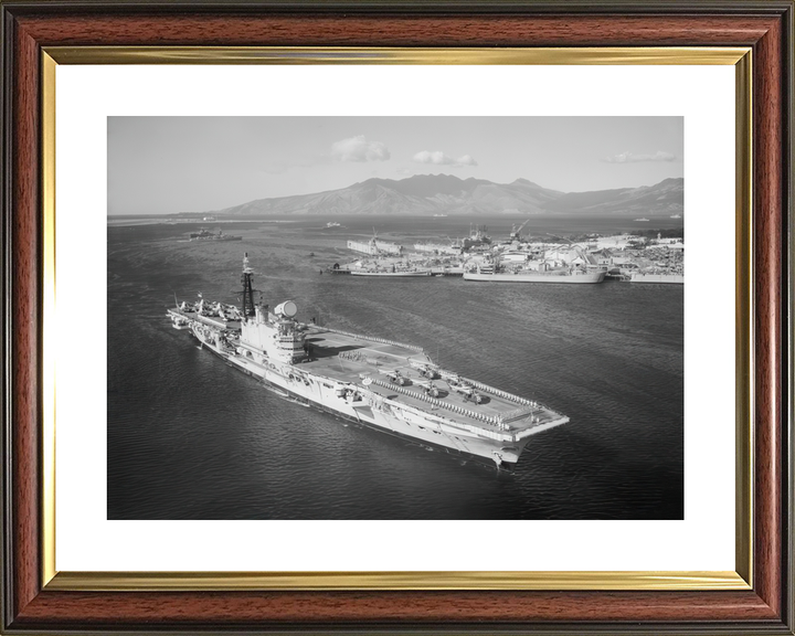 HMS Hermes (R12) Royal Navy Centaur Class Aircraft Carrier Philippines 1961 Photo Print Wall Art Decor - Posters, Prints, & Visual Artwork - by Hampshire Prints (image 8 of 9)