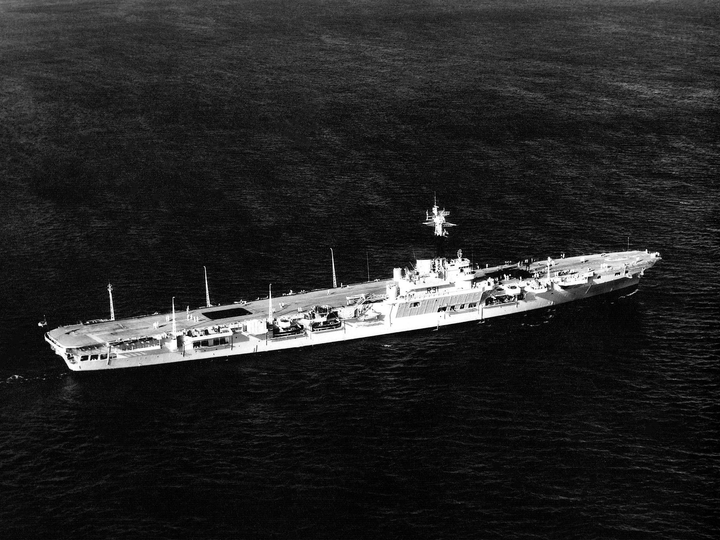HMS Warrior (R31) Photo Print - At Sea 1957 - Royal Navy Colossus Class Aircraft Carrier Hampshire Prints 6 x 4 No Frame No