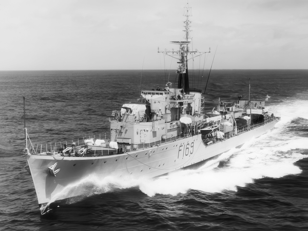 HMS Paladin F169 Type 16 Frigate July 1958