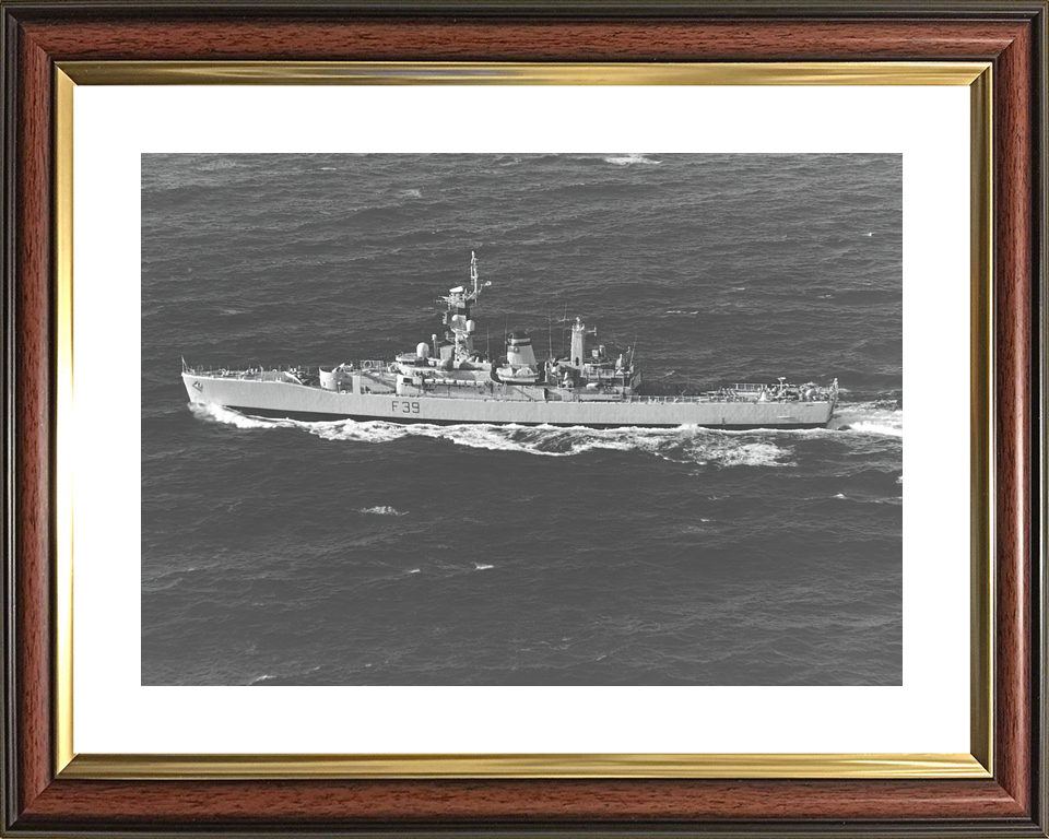 HMS Naiad F39 Leander Class Frigate February 1978 Atlantic Sea Photo Print - Posters, Prints, & Visual Artwork - by Hampshire Prints (image 8 of 9)