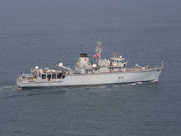 HMS Brocklesby (M33) Photo Print - At Sea 2020 - Royal Navy Hunt Class Mine Warfare Vessel Hampshire Prints 6 x 4 No Frame No