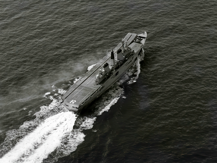 HMS Ark Royal (R07) Photo Print - Sea Trials 1985 - Royal Navy Invincible Class Aircraft Carrier Hampshire Prints 6 x 4 No Frame No