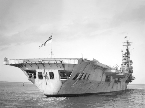 HMS Theseus R64 Colossus Class Aircraft Carrier July 1947