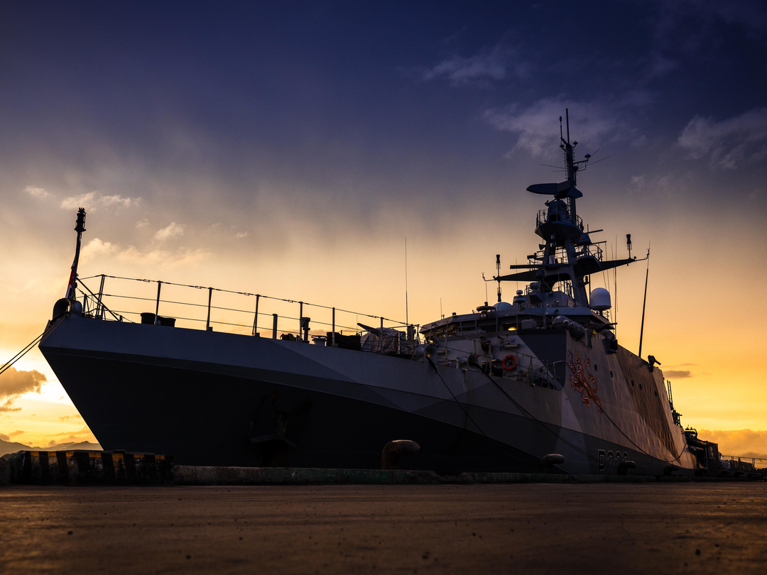 HMS Tamar (P233) Photo Print - Palawan 2022 - Royal Navy River Class Patrol Vessel Hampshire Prints 6 x 4 No Frame No