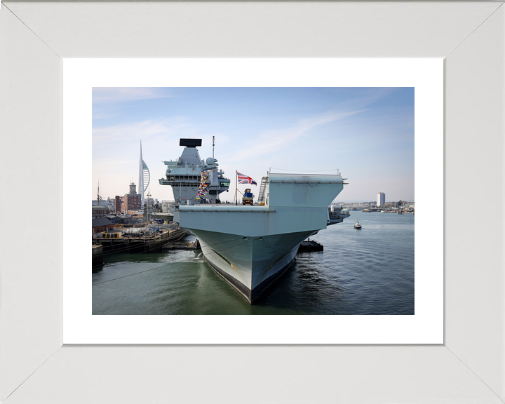 HMS Queen Elizabeth R08 Queen Elizabeth Class Aircraft Carrier April 2022 Photo Print - Posters, Prints, & Visual Artwork - by Hampshire Prints (image 4 of 9)