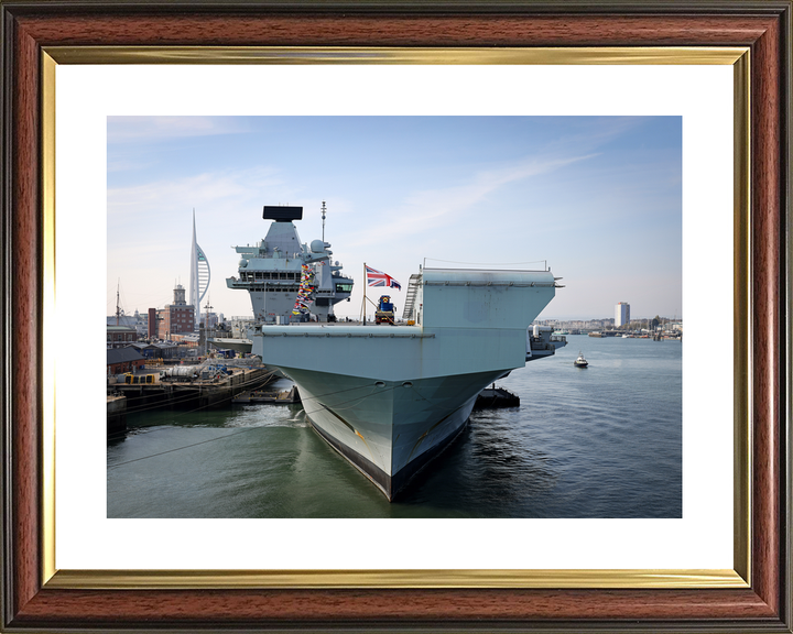 HMS Queen Elizabeth R08 Queen Elizabeth Class Aircraft Carrier April 2022 Photo Print - Posters, Prints, & Visual Artwork - by Hampshire Prints (image 8 of 9)