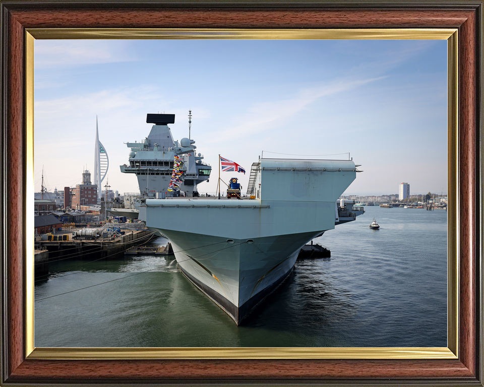 HMS Queen Elizabeth R08 Queen Elizabeth Class Aircraft Carrier April 2022 Photo Print - Posters, Prints, & Visual Artwork - by Hampshire Prints (image 9 of 9)