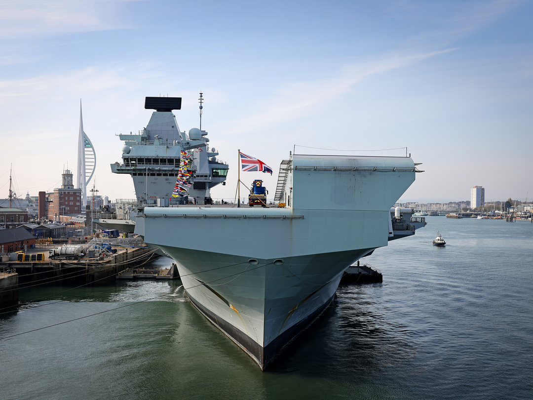 HMS Queen Elizabeth R08 Queen Elizabeth Class Aircraft Carrier April 2022 Photo Print - Posters, Prints, & Visual Artwork - by Hampshire Prints (image 1 of 9)