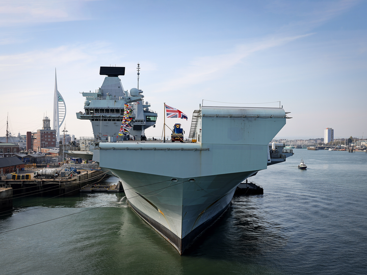 HMS Queen Elizabeth R08 Queen Elizabeth Class Aircraft Carrier April 2022 Photo Print - Posters, Prints, & Visual Artwork - by Hampshire Prints (image 1 of 9)