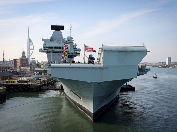 HMS Queen Elizabeth (R08) Photo Print - Portsmouth 2022 - Royal Navy Queen Elizabeth Class Aircraft Carrier Hampshire Prints 6 x 4 No Frame No
