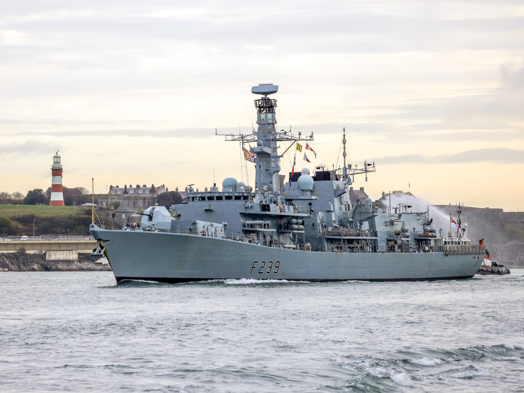 HMS Richmond F239 Type 23 Frigate December 2021 Photo Print - Posters, Prints, & Visual Artwork - by Hampshire Prints (image 1 of 9)
