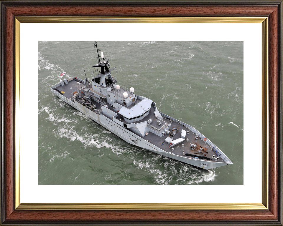 HMS Mersey P283 River Class Patrol Vessel February 2013 Photo Print - Posters, Prints, & Visual Artwork - by Hampshire Prints (image 8 of 9)