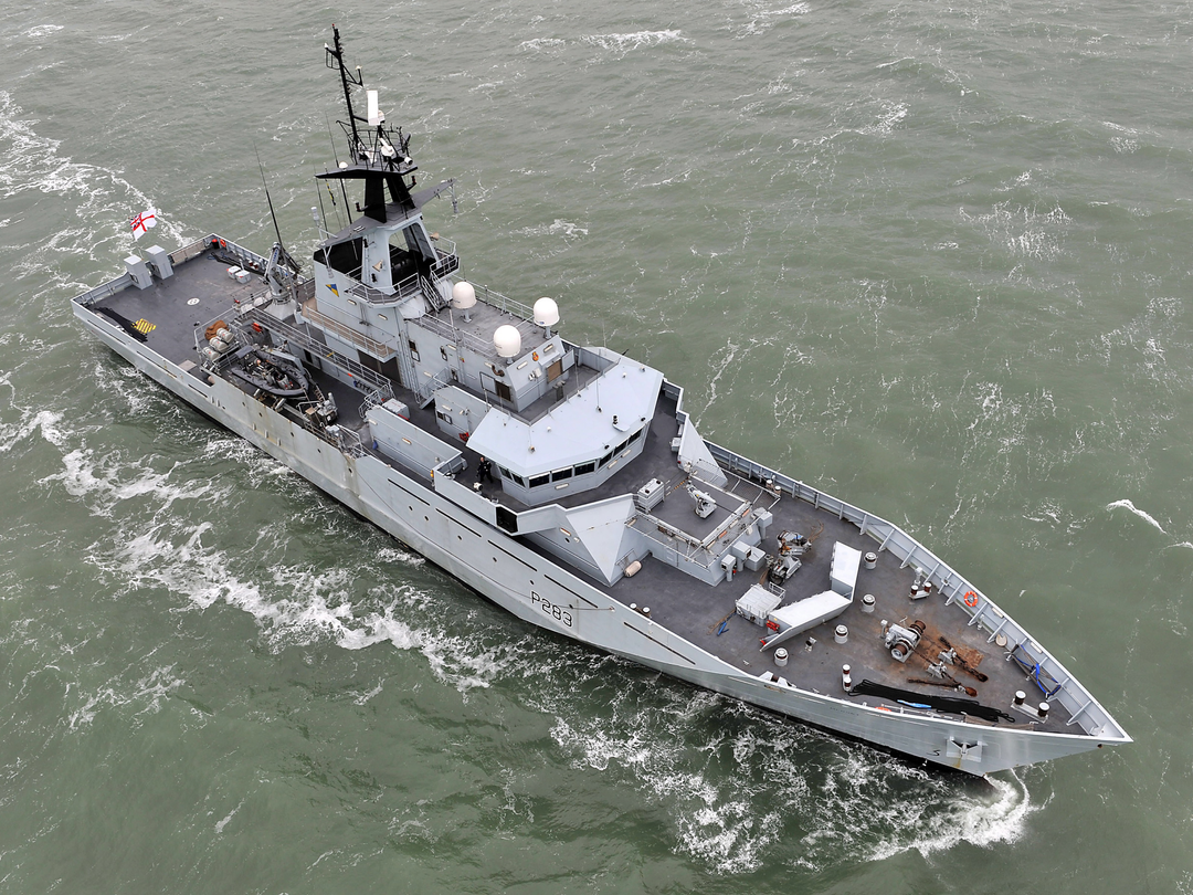 HMS Mersey P283 River Class Patrol Vessel February 2013 Photo Print - Posters, Prints, & Visual Artwork - by Hampshire Prints (image 1 of 9)