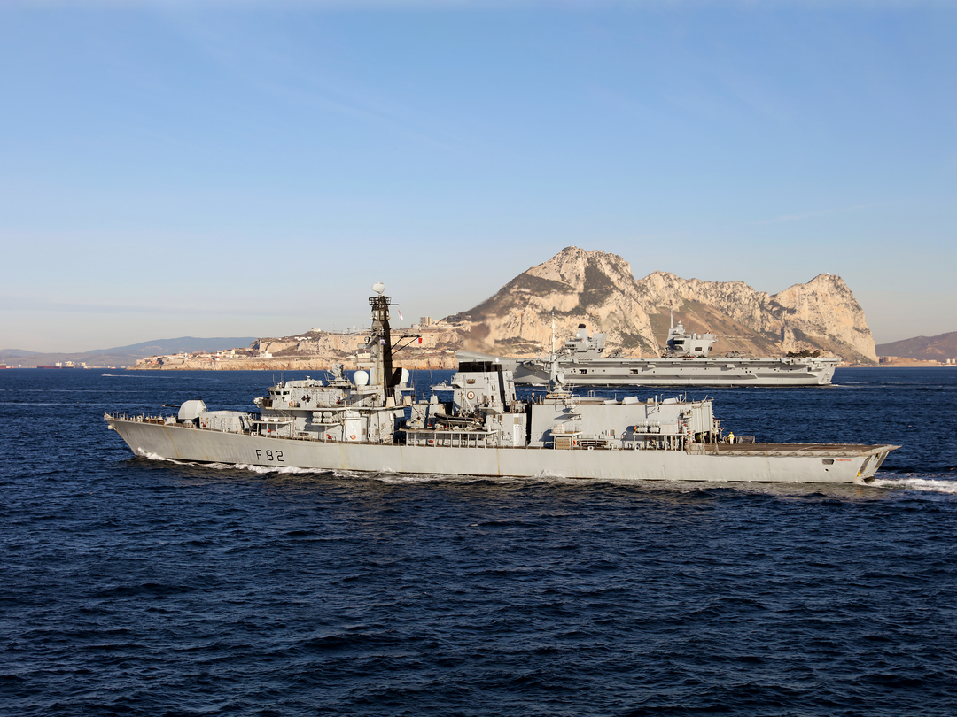 HMS Somerset (F82) Photo Print - Gibraltar 2018 - Royal Navy Type 23 Frigate Hampshire Prints 6 x 4 No Frame No