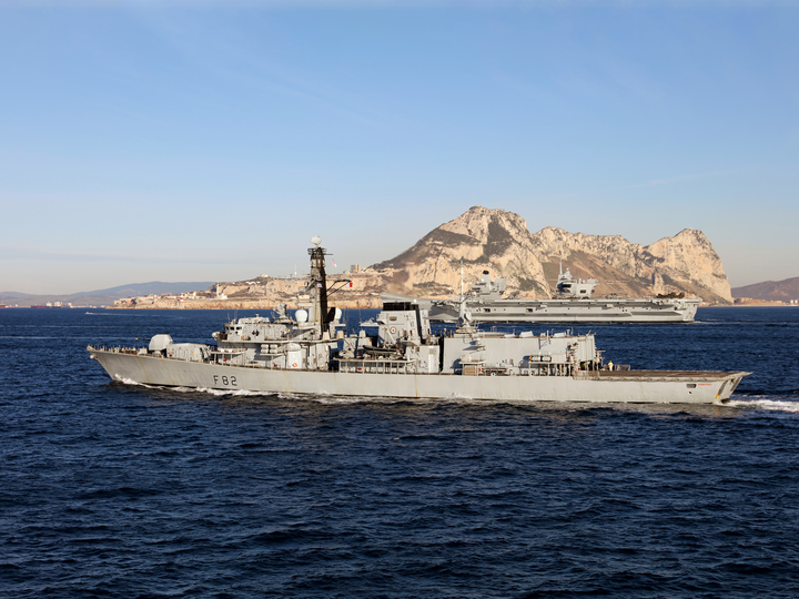 HMS Somerset (F82) Photo Print - Gibraltar 2018 - Royal Navy Type 23 Frigate Hampshire Prints 6 x 4 No Frame No