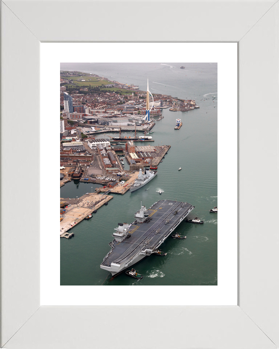HMS Queen Elizabeth R08 Queen Elizabeth Class Aircraft Carrier August 2017 Portsmouth Photo Print - Posters, Prints, & Visual Artwork - by Hampshire Prints (image 4 of 9)
