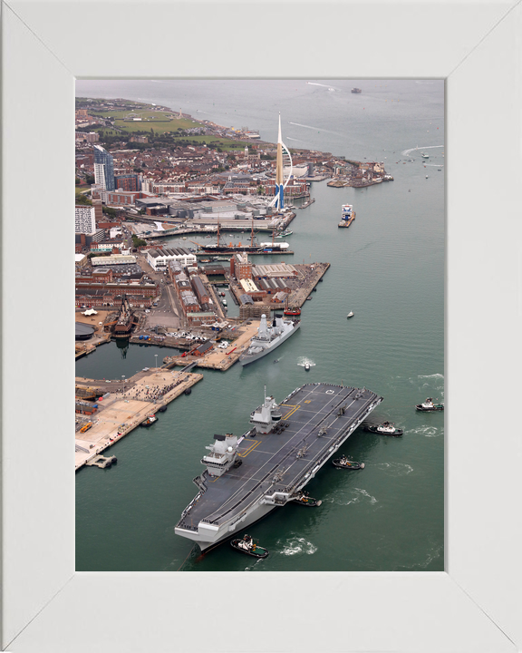 HMS Queen Elizabeth R08 Queen Elizabeth Class Aircraft Carrier August 2017 Portsmouth Photo Print - Posters, Prints, & Visual Artwork - by Hampshire Prints (image 5 of 9)