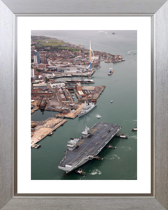 HMS Queen Elizabeth R08 Queen Elizabeth Class Aircraft Carrier August 2017 Portsmouth Photo Print - Posters, Prints, & Visual Artwork - by Hampshire Prints (image 6 of 9)