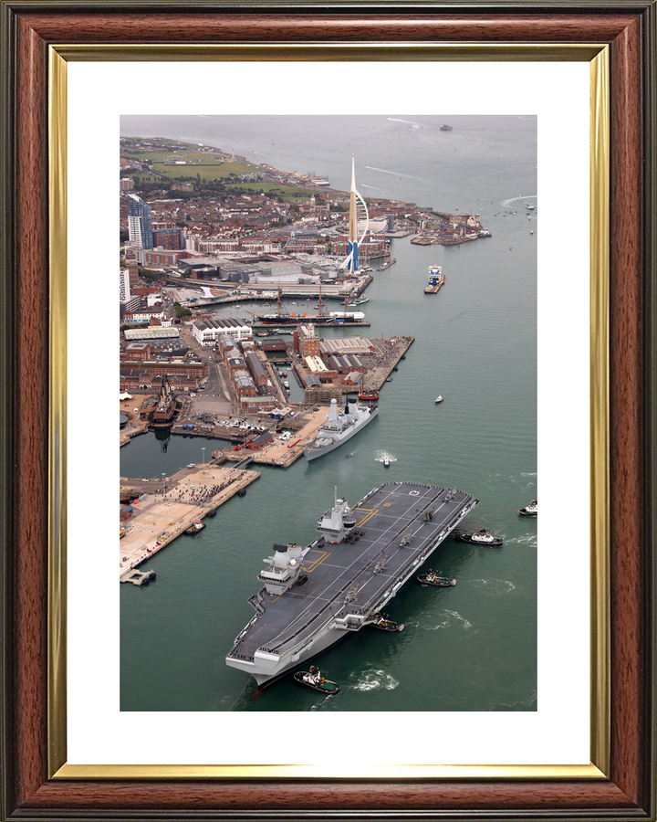 HMS Queen Elizabeth R08 Queen Elizabeth Class Aircraft Carrier August 2017 Portsmouth Photo Print - Posters, Prints, & Visual Artwork - by Hampshire Prints (image 8 of 9)
