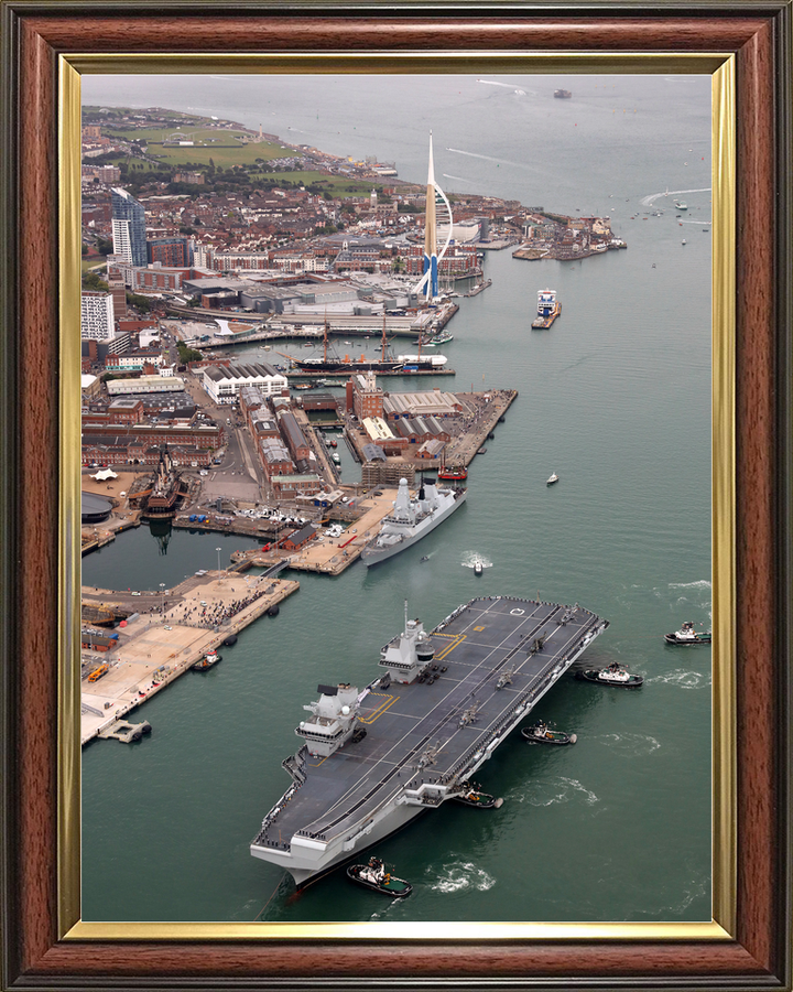 HMS Queen Elizabeth R08 Queen Elizabeth Class Aircraft Carrier August 2017 Portsmouth Photo Print - Posters, Prints, & Visual Artwork - by Hampshire Prints (image 9 of 9)