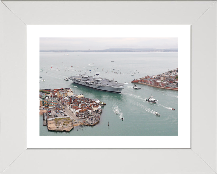 HMS Queen Elizabeth R08 Queen Elizabeth Class Aircraft Carrier August 2017 Old Portsmouth Photo Print - Posters, Prints, & Visual Artwork - by Hampshire Prints (image 4 of 9)